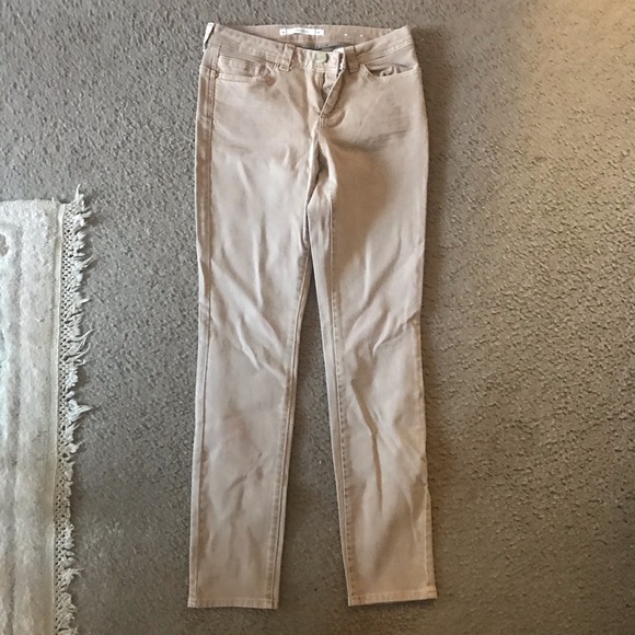 COPY - High waisted Tan khaki Style Straight Jeans - Picture 3 of 3